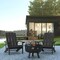 Flash Furniture 2 Slate Adirondack Chairs - Star & Moon Fire Pit JJ-C145012-32D-SLT-GG - alternate 1